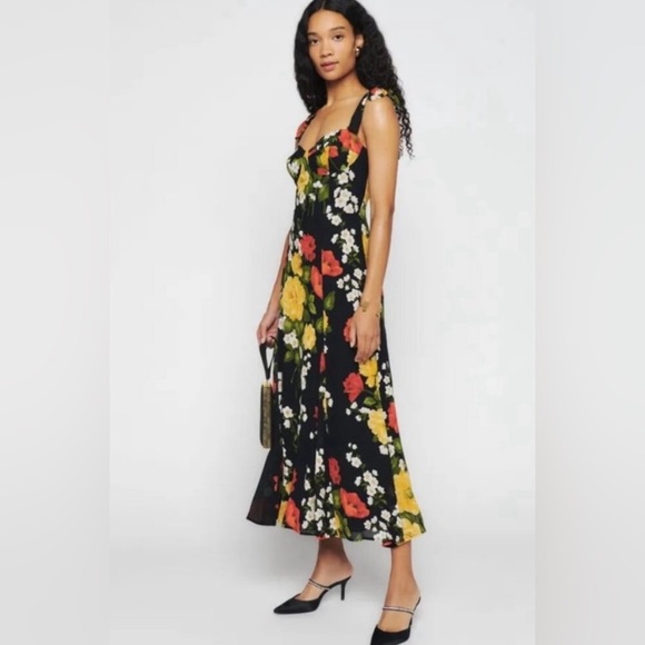Reformation Dresses & Skirts - Reformation Nadira Floral Midi Dress Size 8